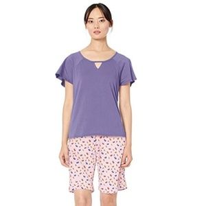 Karen Neuburger Womens Top & Bermuda PJ Set